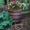Emsco Group 50-Gallon Whiskey Rain Barrel w/Bands, Planter, Diverter, Hose, Flatback Design, Brown 2243-1 - alternate 2